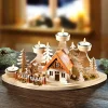 Adventsteelichthalter aus Holz