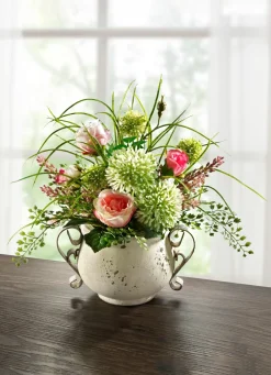 Allium-Gesteck im Topf