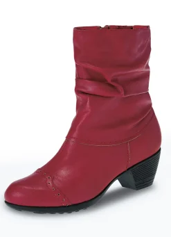 Andrea Conti, modische Damen-Stiefeletten, Winterschuhe, mit Reißverschluss