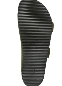 Andrea Conti Pantolette mit bunt bedrucktem Lederfußbett