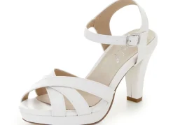 Andrea Conti Riemchen-Sandalette mit verdecktem Gummizug