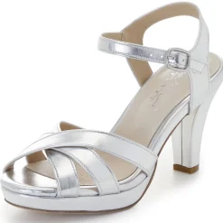 Andrea Conti Riemchen-Sandalette mit verdecktem Gummizug