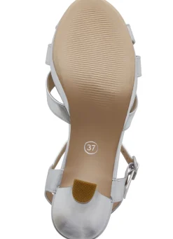 Andrea Conti Riemchen-Sandalette mit verdecktem Gummizug