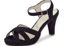 Andrea Conti Riemchen-Sandalette mit verdecktem Gummizug