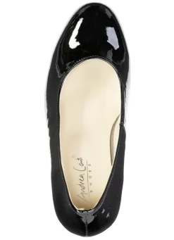 Andrea Conti, schicke Damen-Pumps, aus glänzendem Lackmaterial