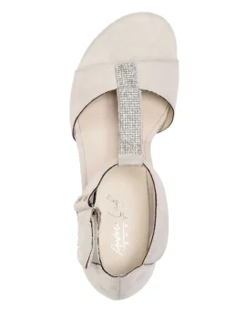 Andrea Conti, schicke Damen-Sandaletten, mit Klettspange