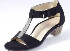 Andrea Conti, schicke Damen-Sandaletten, mit Klettspange