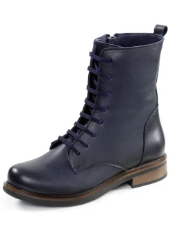 Andrea Conti Schnür-Stiefelette aus Rind-Nappaleder