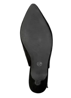 Andrea Conti Sling-Pumps aus weichem Samt-Chevreauleder