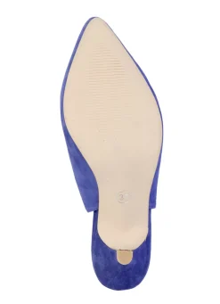 Andrea Conti Sling-Pumps aus weichem Samt-Chevreauleder