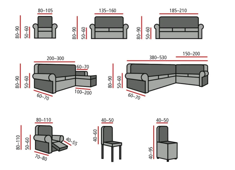 Angenehme Stretchbezüge