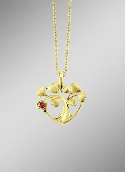 Anhänger Baum in Herz mit Ankerkette