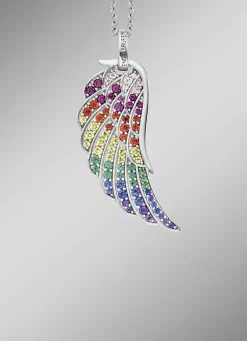 Anhänger Engelsflügel mit Zirkonia