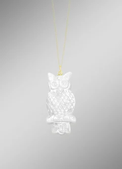 Anhänger Eule mit echt Perlmutt