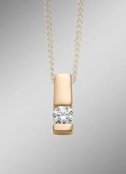 Anhänger in Roségold mit Brillant