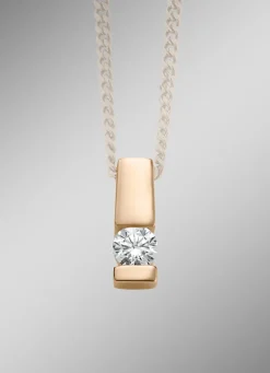 Anhänger in Roségold mit Brillant