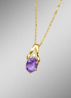Anhänger mit Amethyst und Zirkonia