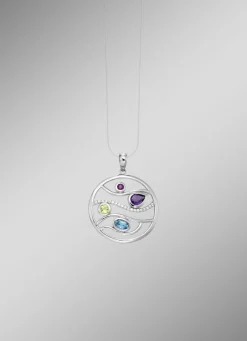 Anhänger mit bunt funkelnden Zirkonia