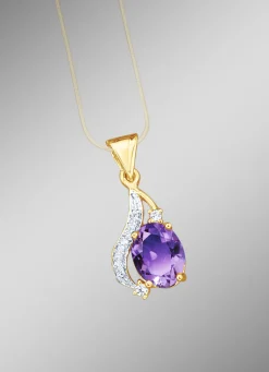 Anhänger mit echt Amethyst