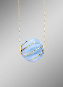 Anhänger mit echt Aquamarin