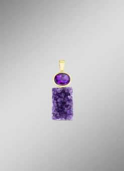 Anhänger mit echter Amethyst-Faszination