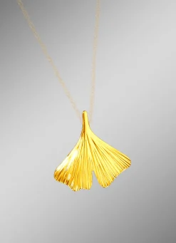 Anhänger mit Ginkgoblatt