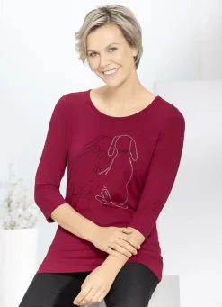 Ansprechendes Shirt mit Strasszier