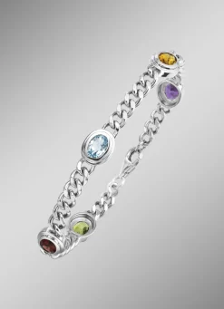 Armband aus Silber mit Edelsteine