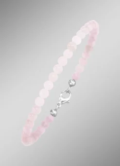 Armband mit echtem Rosenquarz