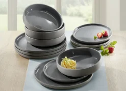 Arte Viva 12-teiliges Tafel-Service aus Markensteinzeug