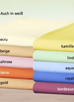 Atmungsaktiv und hautfreundliche Betttücher und Spannbettücher