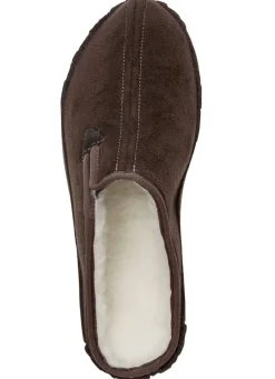 Atmungsaktive Herren-Hausschuhe, mit Schurwolle