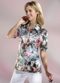 Attraktive Shirtbluse mit Hemdkragen