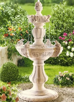 Außenbrunnen aus echtem Steinguss