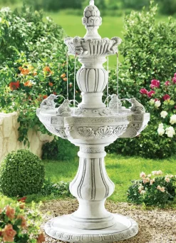 Außenbrunnen aus echtem Steinguss