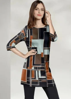 Außergewöhnliche Tunika mit modisch flachem Halsausschnitt