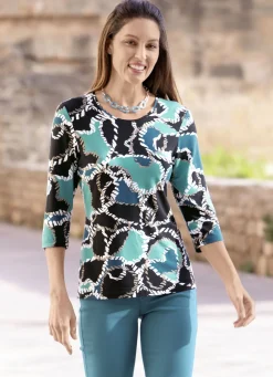 Ausdrucksvolles Shirt mit Allover-Dessin