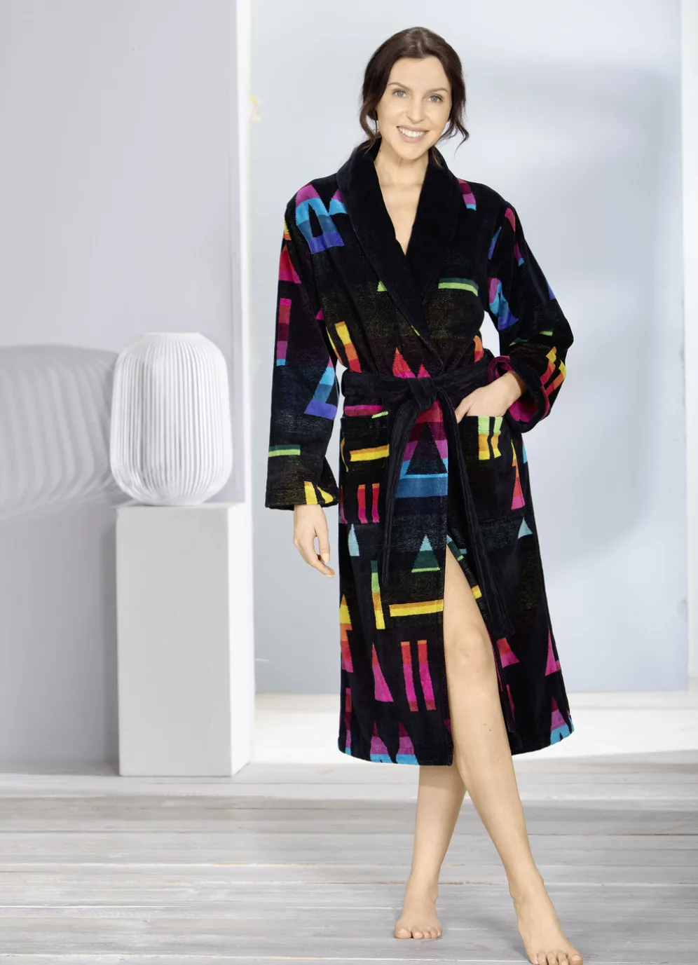 Bademantel in Multicolor