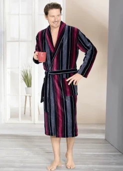 Bademantel in wadenlanger Form