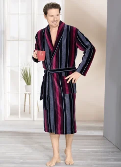 Bademantel in wadenlanger Form