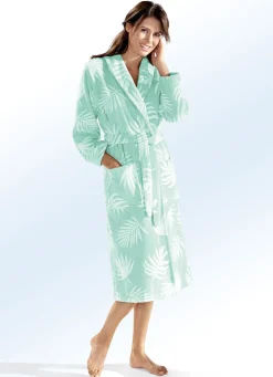 Bademantel in wadenlanger Form