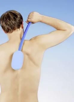 Badeschwamm mit 2 verschiedenen Oberflächen