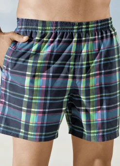 Badeshorts kariert, Microfaser