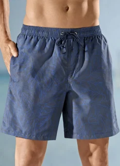 Badeshorts, länger geschnitten, Microfaser