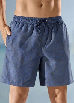 Badeshorts, länger geschnitten, Microfaser