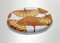 Badgarnitur mit Ginkgoblätter-Motiv
