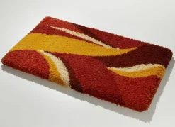 Badgarnitur mit rutschhemmend beschichteter Rückseite