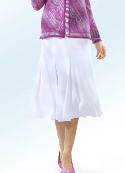 8-Bahnenrock mit glockig schwingendem Saum