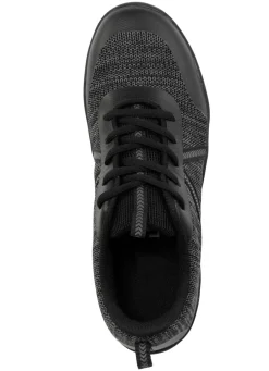 Barfußschuh aus Textilmaterial mit Synthetik-Besätzen