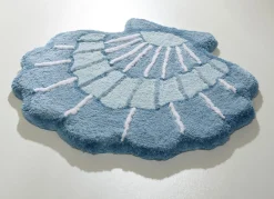 Barfußweiche Badgarnitur in Muschel-Optik